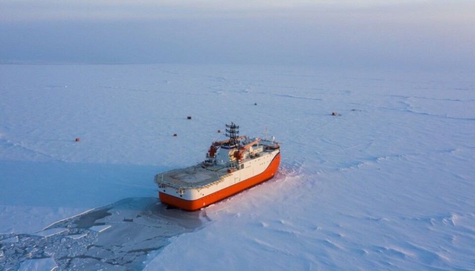 The “Severny Polyus” on its maiden voyage. Photo: aari