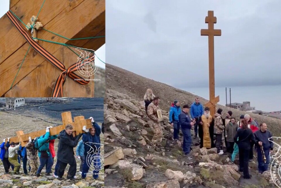 В 2023 году епископ Ияков из Нарьян-Мара и Мезени провозгласил Пирамиду русской, благословив город-призрак святой водой. Русский православный крест, установленный там, был украшен Георгиевской лентой, известным русским символом воинской доблести и патриотизма. Фотоколлаж со скриншотами из видео компании 'Арктикуголь'