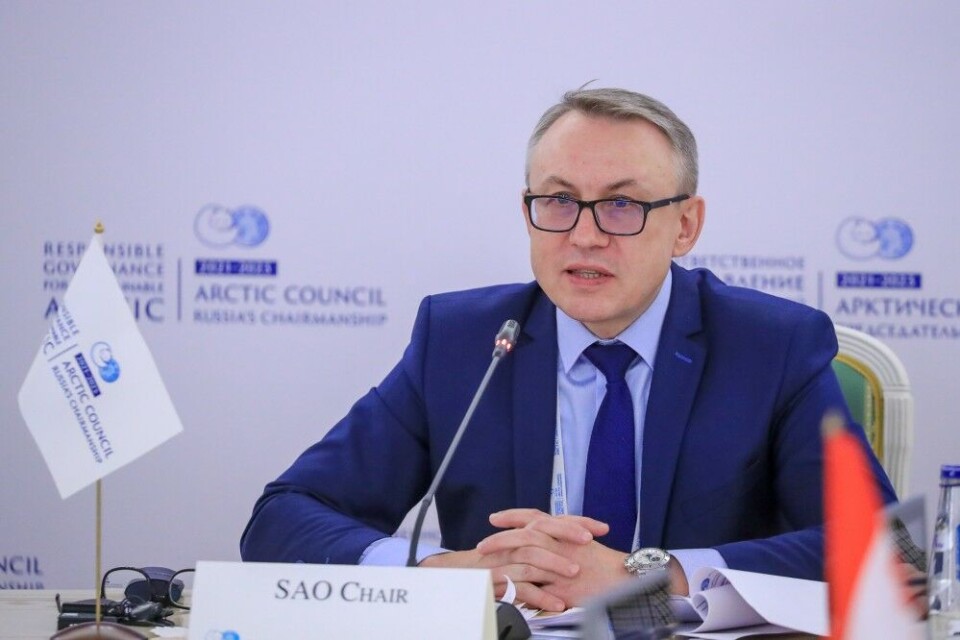 Nikolay Korchunov, Russia’s ambassador at large for Arctic Affairs and the chair of the Senior Arctic Officials of the Arctic Council, at the Senior Arctic Officials Plenary Meeting in Salekhard, Russia in December. Photo: Arctic Council at Flickr
