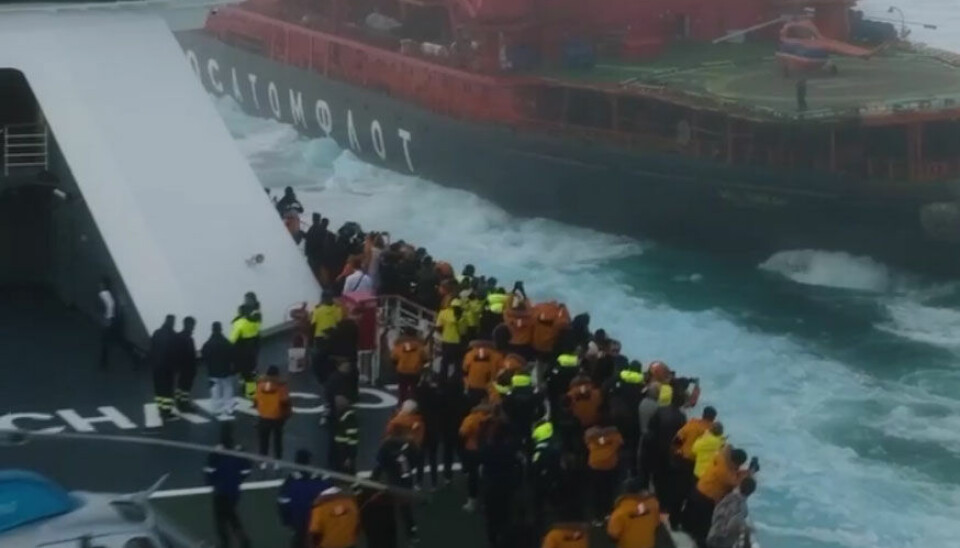 The Le Commandant Charcot is the first vessel of its kind that has made it to the North Pole. Screenshot from video