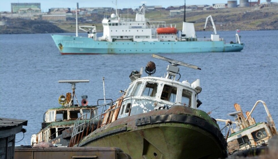 Port of Dikson north on the Taymyr Peninsula is Russia's northernmost and in key position for supporting navigation along the Northern Sea Route. Photo: Thomas Nilsen