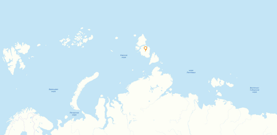 The archipelago of Severnaya Zemlya is located between the Kara Sea and the Laptev Sea