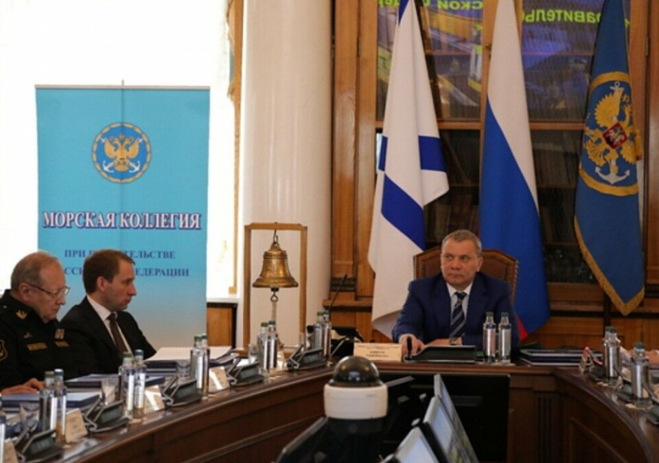 Deputy Prime Minister Yuri Borisov chairs meeting in Marine Board. Photo: mil.ru