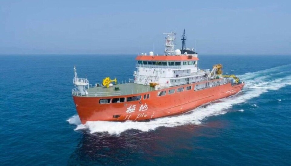 The Jidi will be able to operate in icy Arctic waters during the summer season. Photo: China's Ministry of Natural Resources