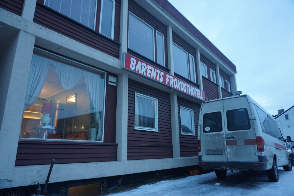 Barents Bed & Breakfast downtown Kirkenes is now a guarded centre for migrants rejected to stay in Norway. Photo: Thomas Nilsen