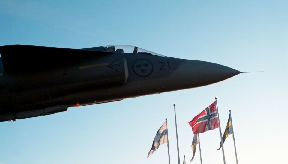 Swedish fighter jets are important in Nordic air force cooperation. Photo: Thomas Nilsen