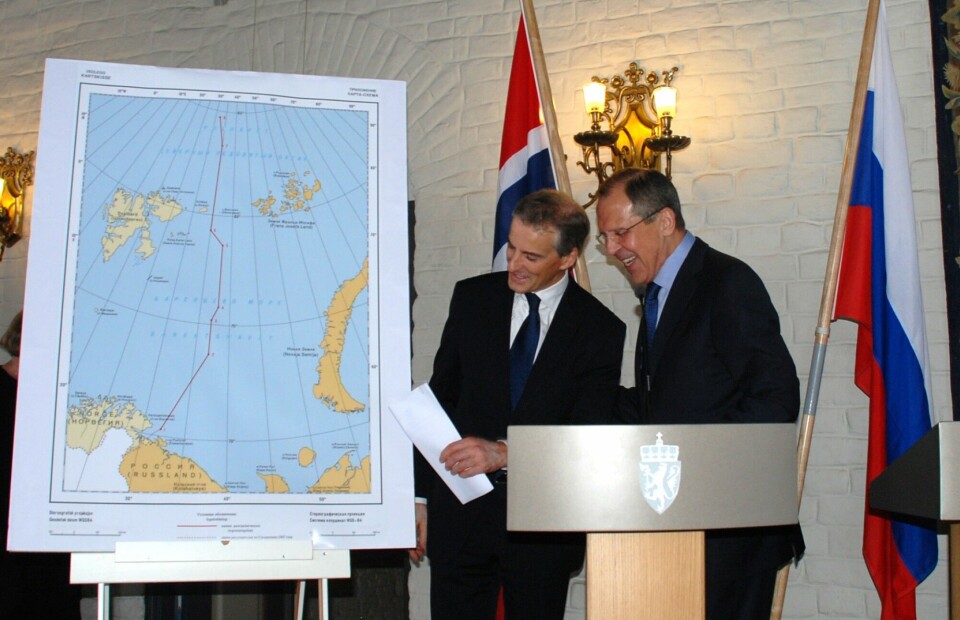 Jonas Gahr Støre and Sergei Lavrov in 2011. Photo: Atle Staalesen