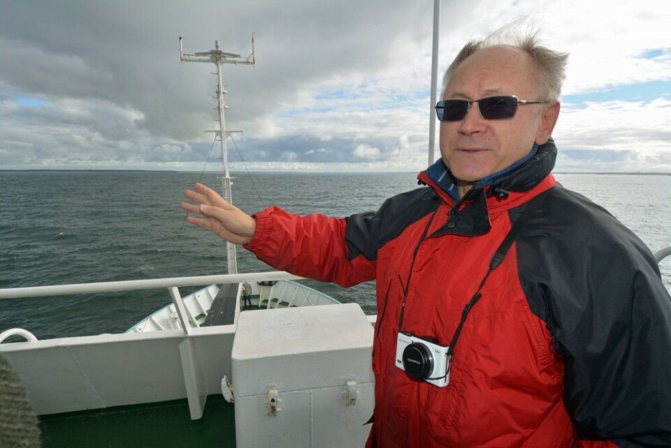 Ambassador Anton Vasiliev in the Kara Sea. Photo: Thomas Nilsen