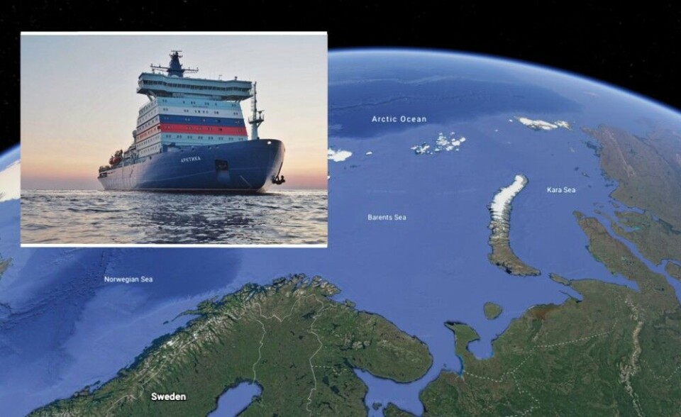 Photo: Rosatomflot / Map: Google Earth