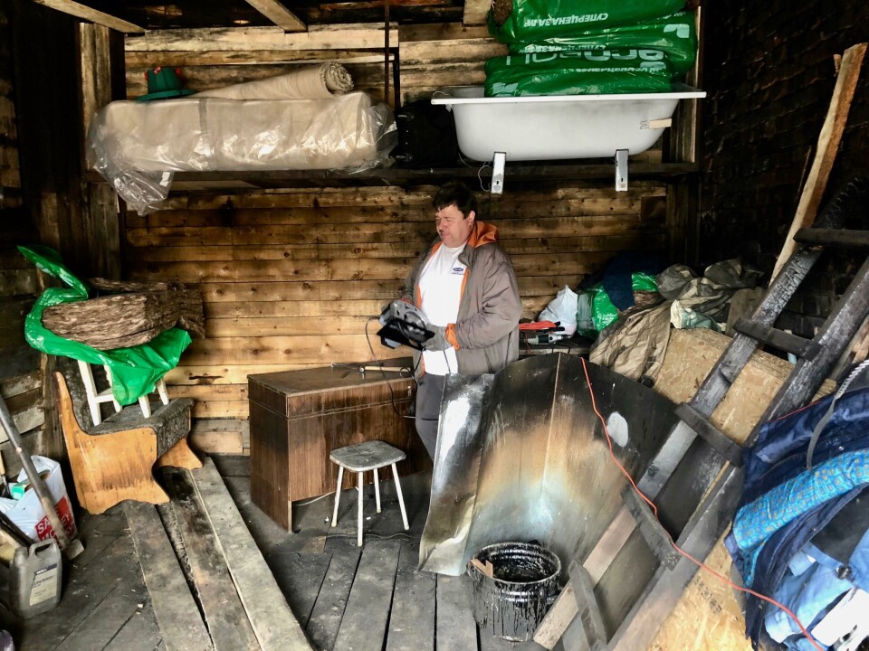 Andrey Antilov lives in Nikel where he has his garage.