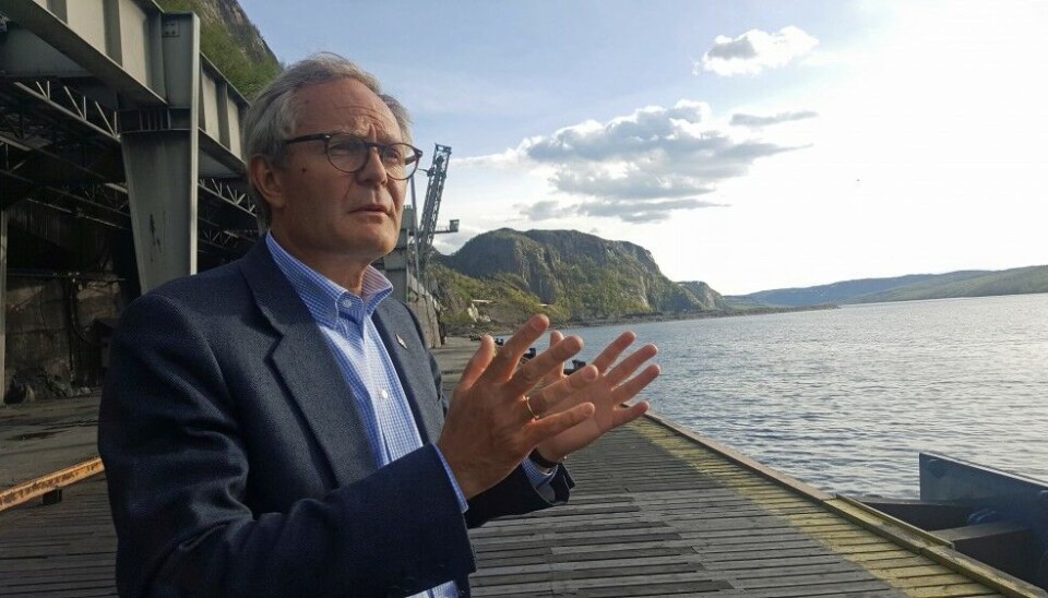 Felix Tschudi at the port in Kirkenes from where the Nordic Barents started its historic Arctic transit voyage. Photo: Thomas Nilsen