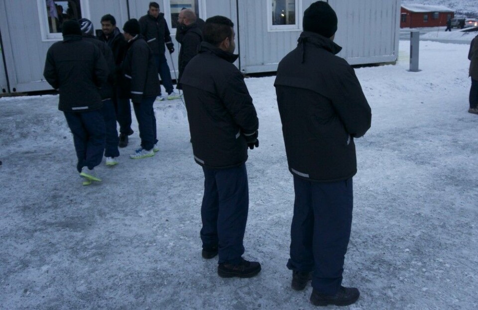 Migrants in Vestleiren reception center. Photo: Thomas Nilsen
