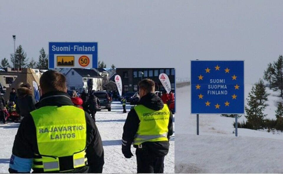Border to Finland with Border Guards. Photo: Thomas Nilsen