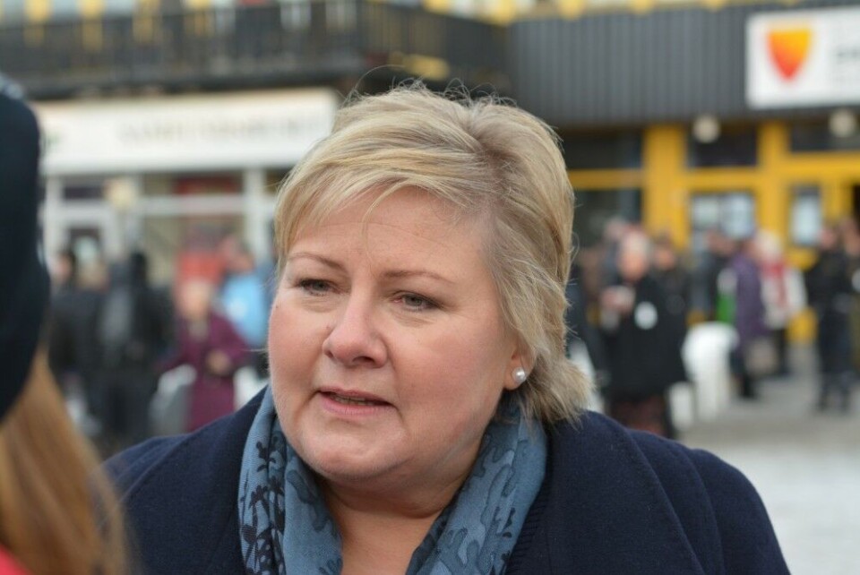 Norwegian Prime Minister Erna Solberg. Photo: Thomas Nilsen