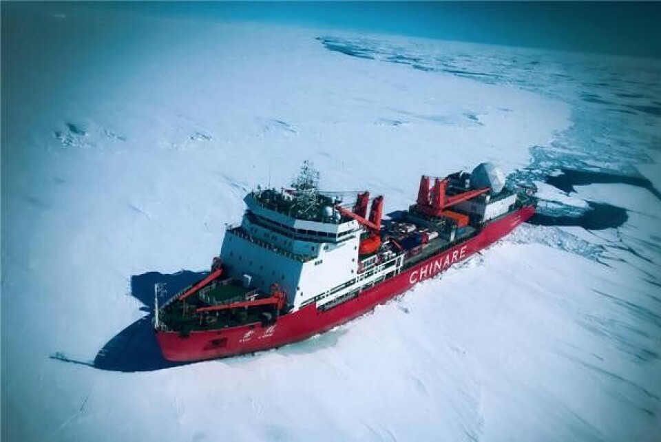 Chinese research icebreaker «Xue Long». Photo: Chinese Arctic and Antarctic Administration