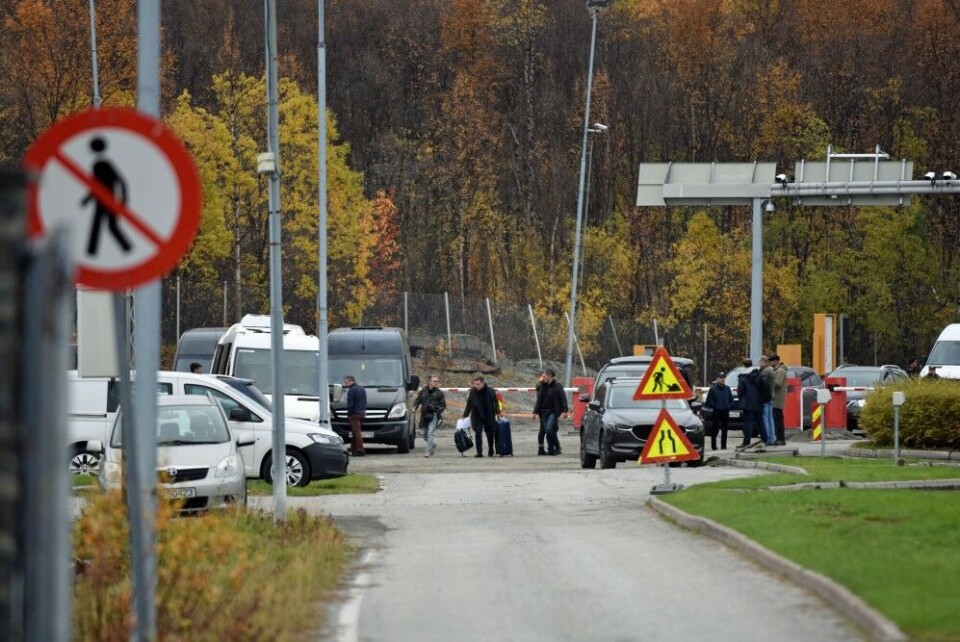 Hundreds of military-age men fleeing mobilization have entered Norway at Storskog border checkpoint over the last few days. Photo: Thomas Nilsen