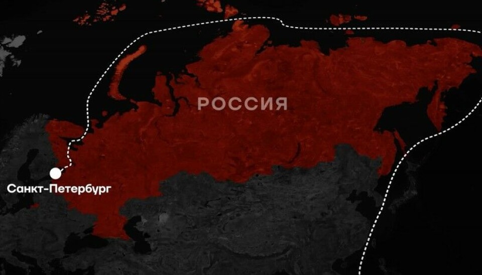 The Graceful was sent through the Northern Sea Route in order to avoid international sanctions and arrest. Screenshot of video