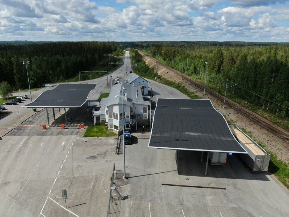 New lane arrangements and renovation of buildings are part of the modernization of Vartius border crossing point. Photo: Finnish Transport Infrastructure Agency