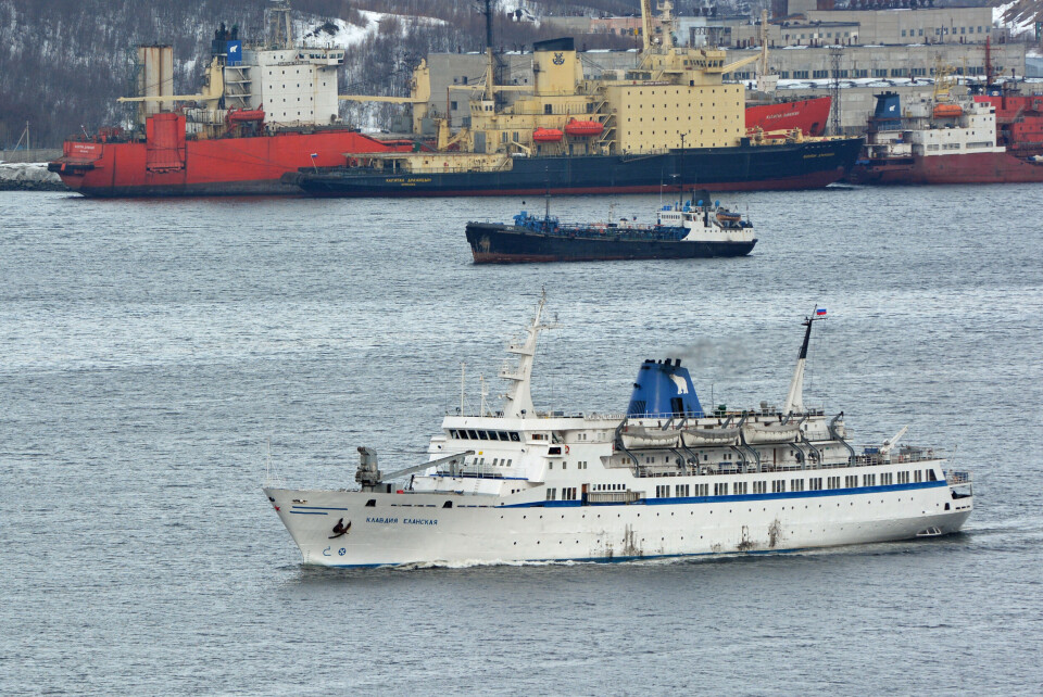 Passenger vessel “Klavdija Elanskya” sailing the Kola Bay. Photo: Thomas Nilsen