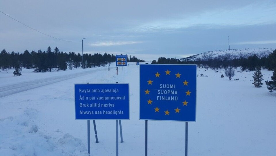 Border to Finland in the north. Photo: Thomas Nilsen