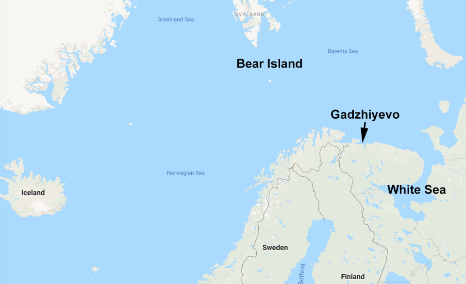 Map: Google / The Barents Observer