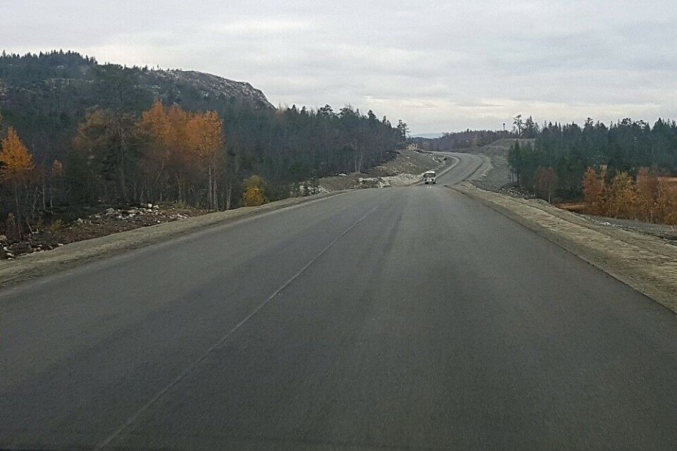 Upgrade on the last few kilometers on E105 between Salmijervi and Borisoglebsk on the Russian side of the border was completed in the autumn 2016. Photo: Thomas Nilsen