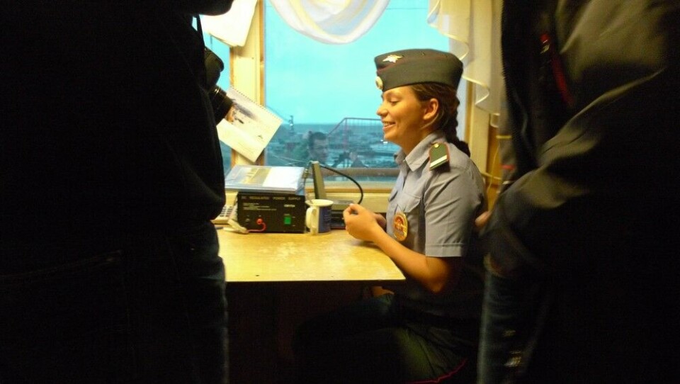 Passport control. Photo: Thomas Nilsen