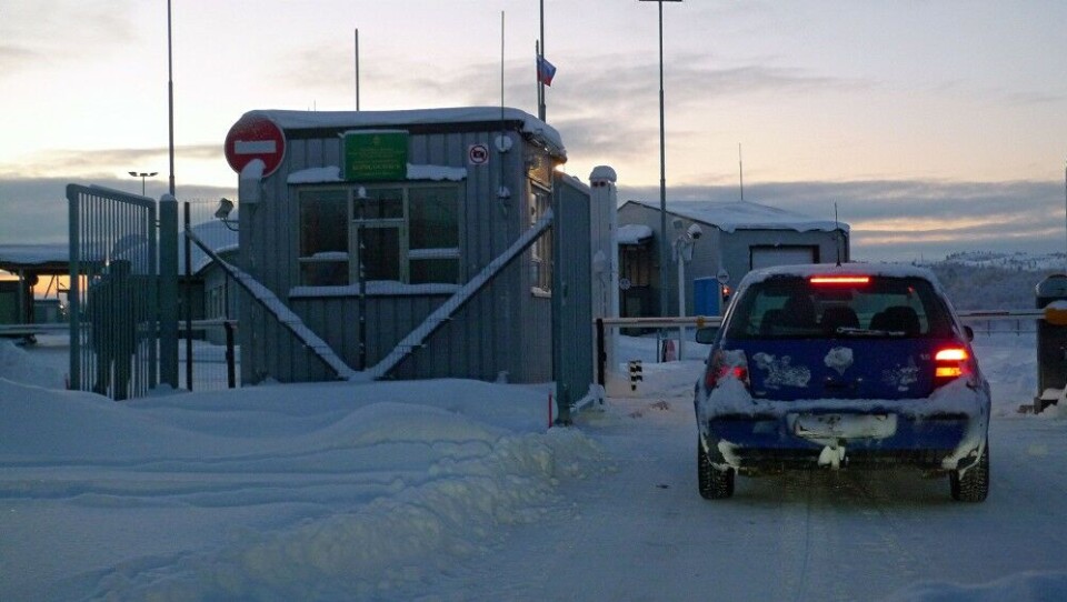 The Borisoglebsk checkpoint on Russia's northern border to Norway is now practically impossible to exit for normal citizens. Photo: Thomas Nilsen