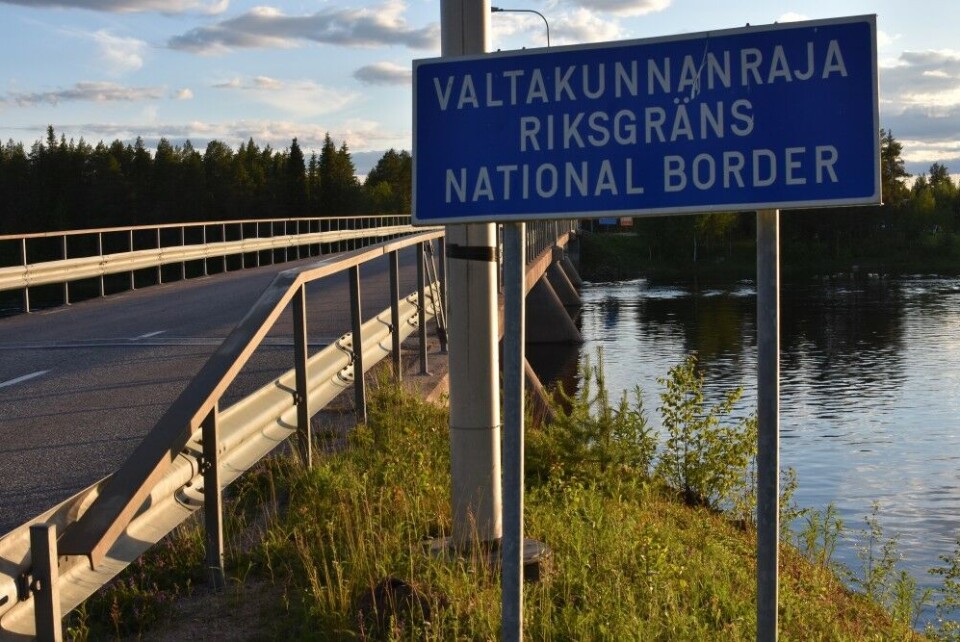 Sweden, Finland border in the Torne vally. Photo: Thomas Nilsen