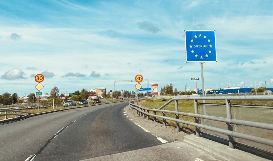 The border between Tornio and Haparanda. Photo: Thomas Nilsen