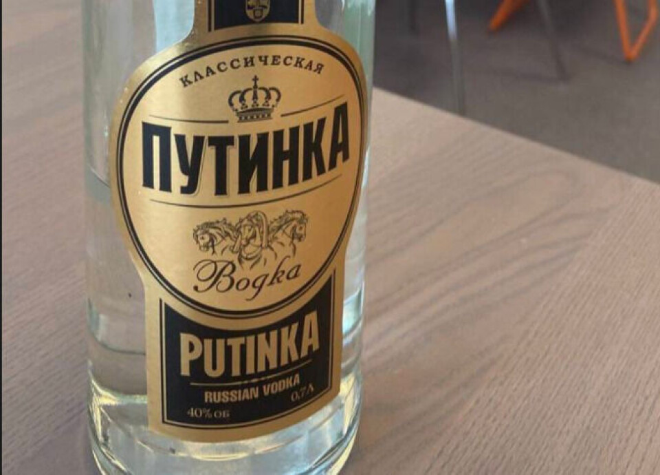 Created in 2003 and named after dictator Vladimir Putin, the Putinka vodka is produced by the state-owned Moscow Distillery Crystal company. Photo: Thomas Nilsen