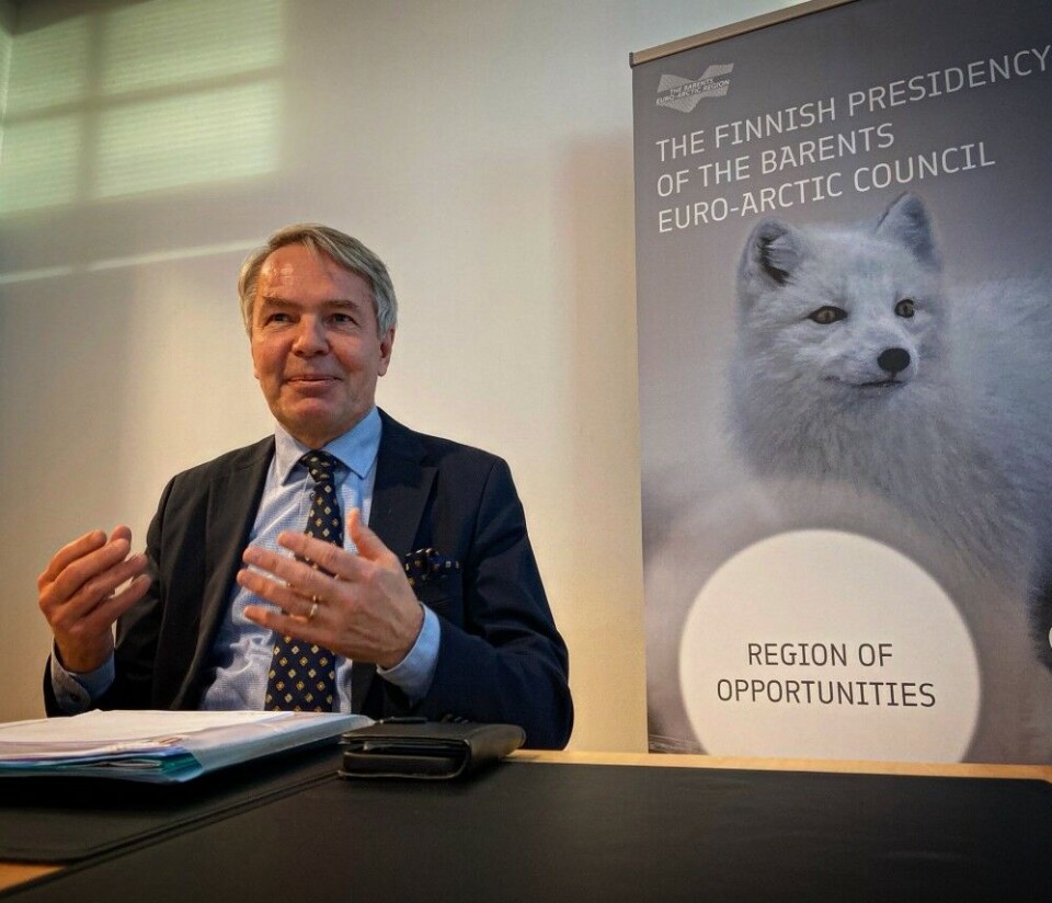 Pekka Haavisto is Finnish Foreign Minister. Photo: Thomas Nilsen