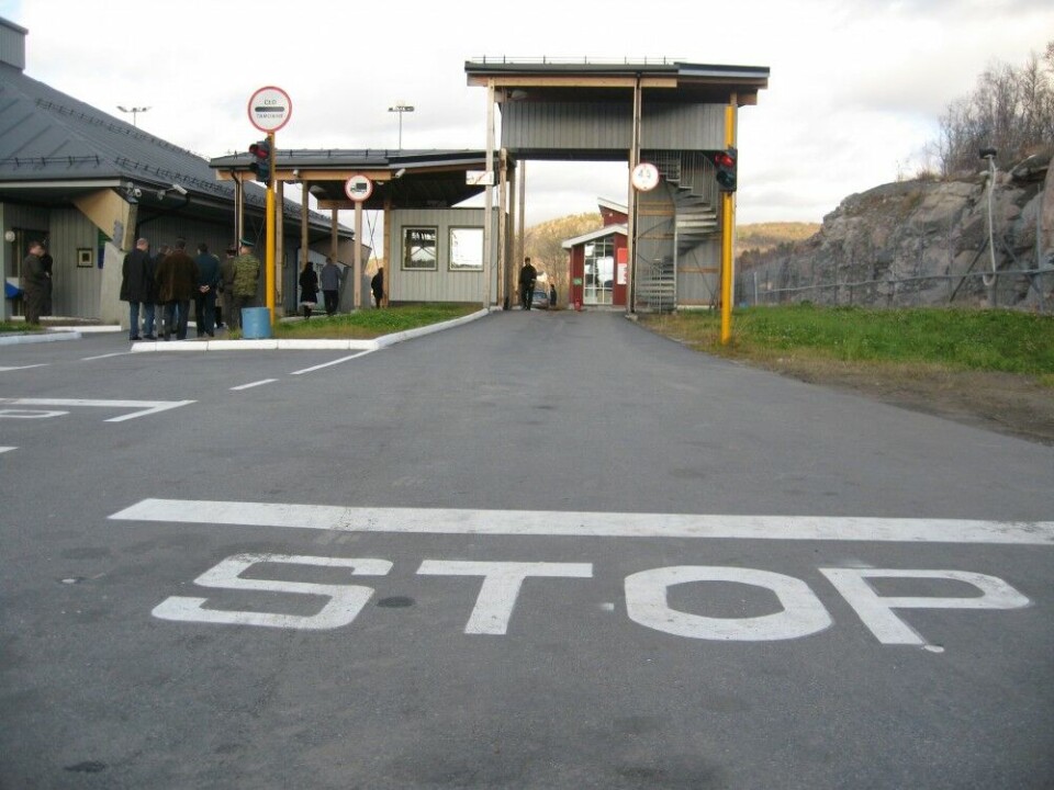 Borisoglebsk border checkpoint from Russia to Norway. Photo: Thomas Nilsen
