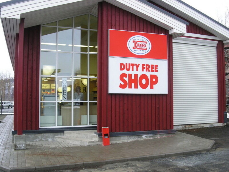 Duty-free shop at Borisoglebsk, Russia’s border checkpoint on the road to Norway. Photo: Thomas Nilsen