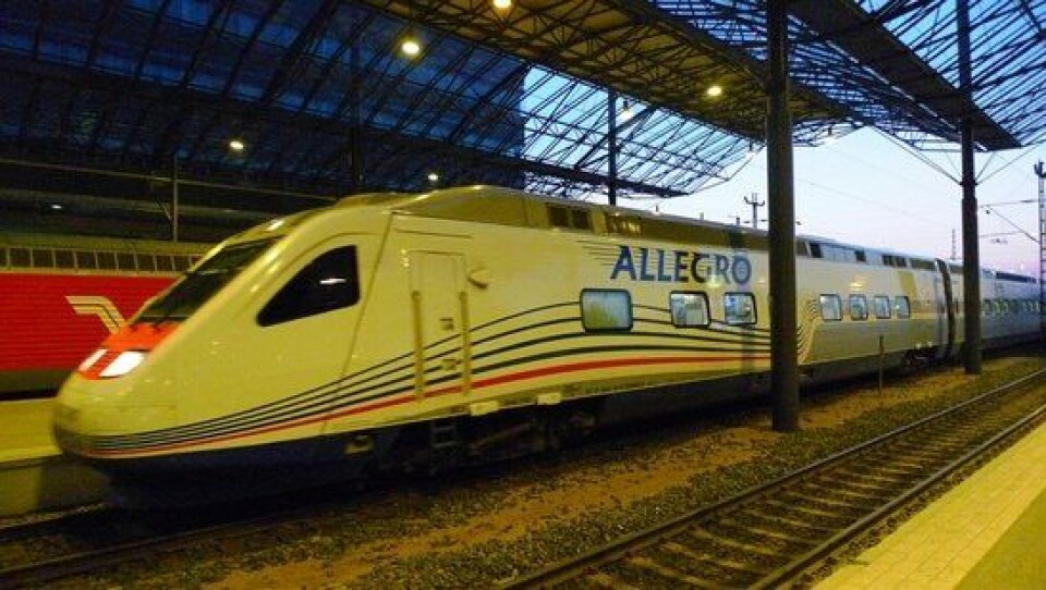 Allegro is now the only passenger train between EU and Russia. Photo: Thomas Nilsen