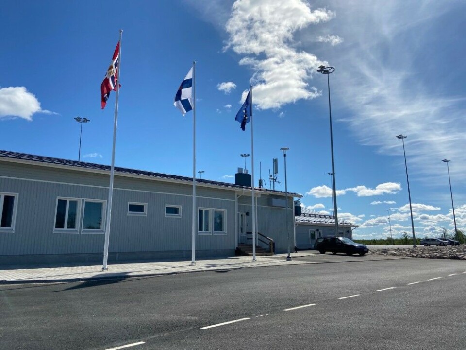 The border Finnish-Norwegian border check-point at Kivilompolo between Kautokeino and Enontekiö. Photo: Thomas Nilsen