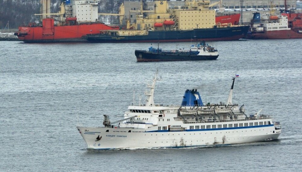 Passenger vessel Klavdija Elanskya sailing the Kola Bay. Photo: Thomas Nilsen