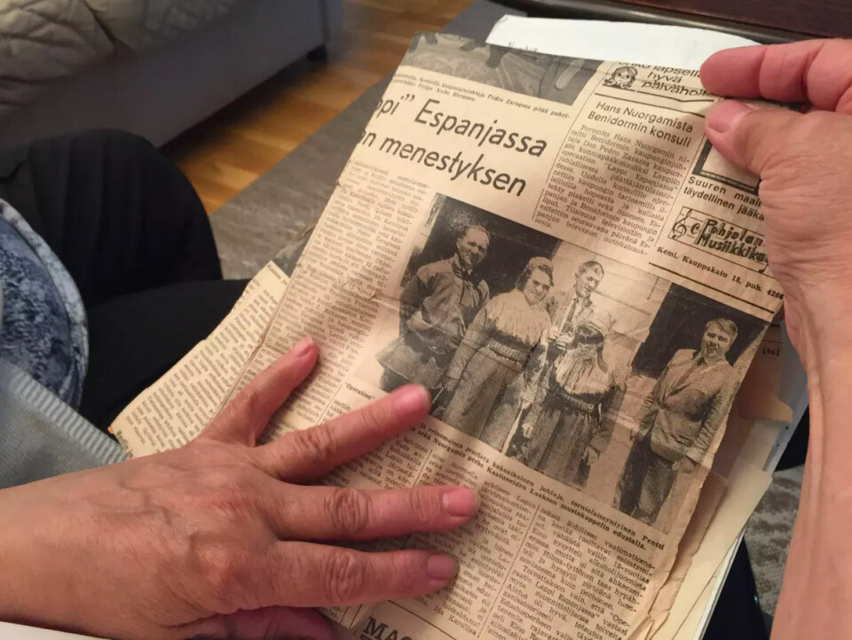 Newspaper from 1965. Photo: Maiju Saijets, Yle Sapmi