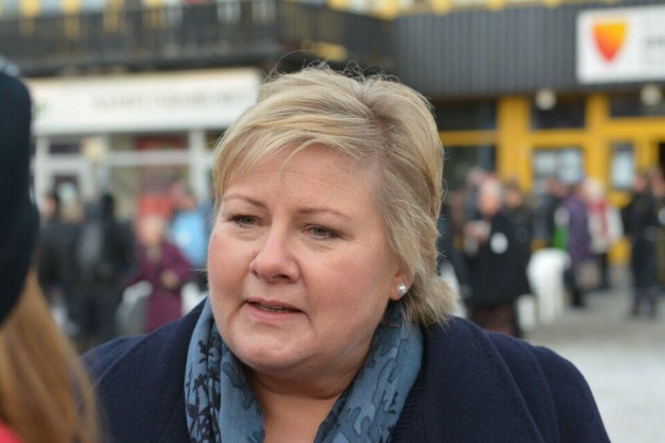 Norwegian Prime Minister Erna Solberg. Photo: Thomas Nilsen