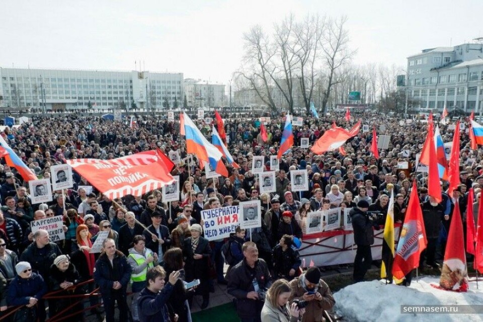 Thousands protested in Arkhangelsk on 7th April. Photo: Roman Filkovsky, 7x7-journal