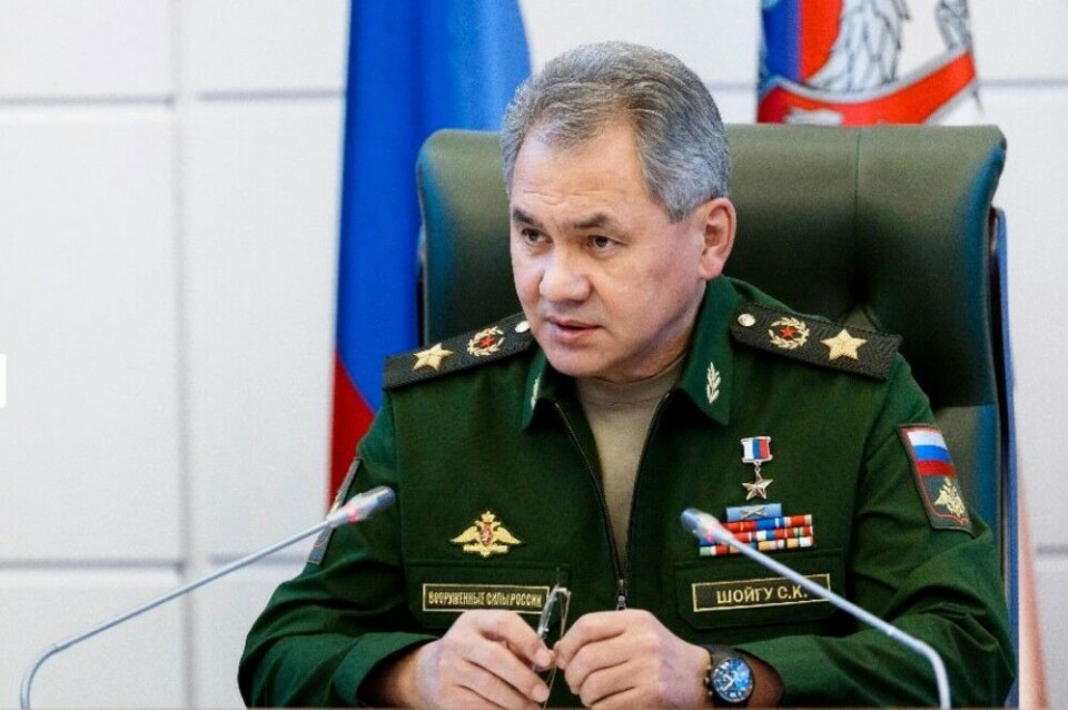 Russian Defense Minister Sergey Shoigu. Photo: mil.ru