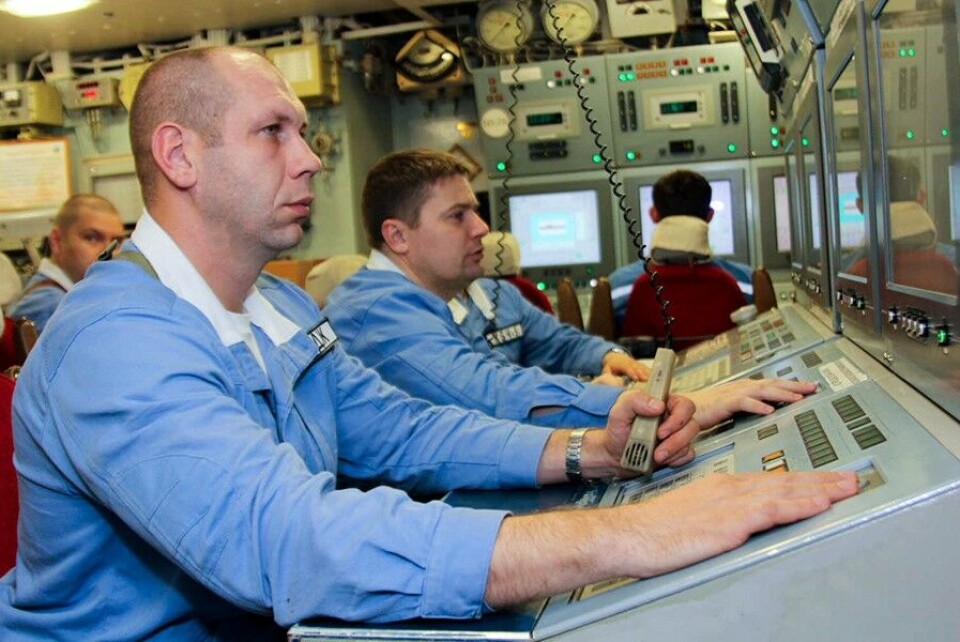From the control room of a Borei-clas submarine. Illustration photo by Russian Ministry of Defense