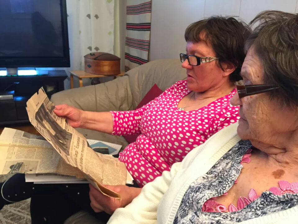Karoliina Nuorgam and Hilma Mustonen had not even heard about Spain before 1965. Photo: Maiju Saijets, Yle Sapmi