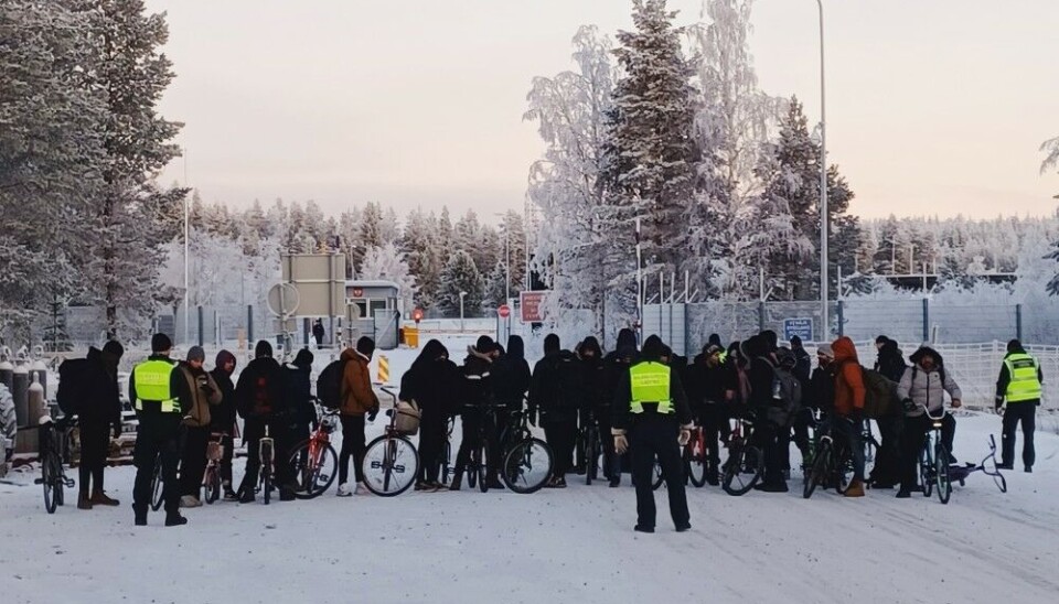 35 migrants crossed the border into Finland at Salla last Monday. Photo: Finnish Border Guard