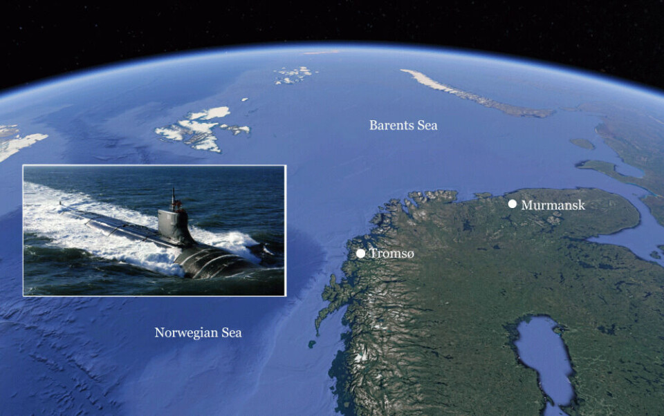 Map: Barents Observer / Google maps / Photo: U.S. Navy