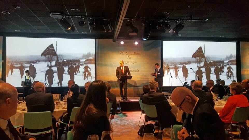 Sergey Lavrov thanking his Norwegian hosts. Photo: Thomas Nilsen