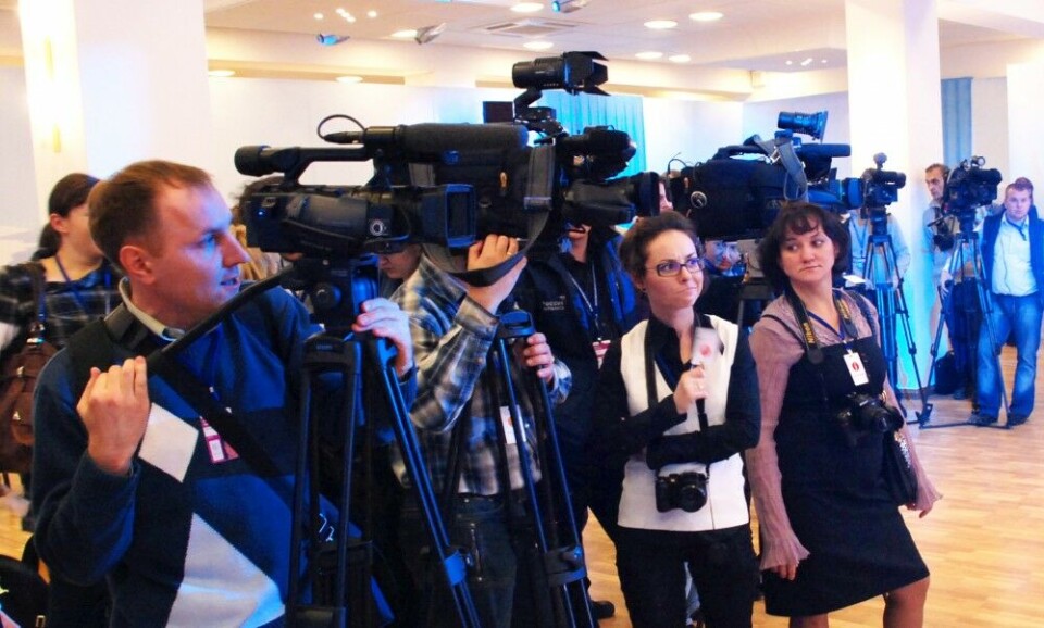 Local journalists. Photo: Atle Staalesen