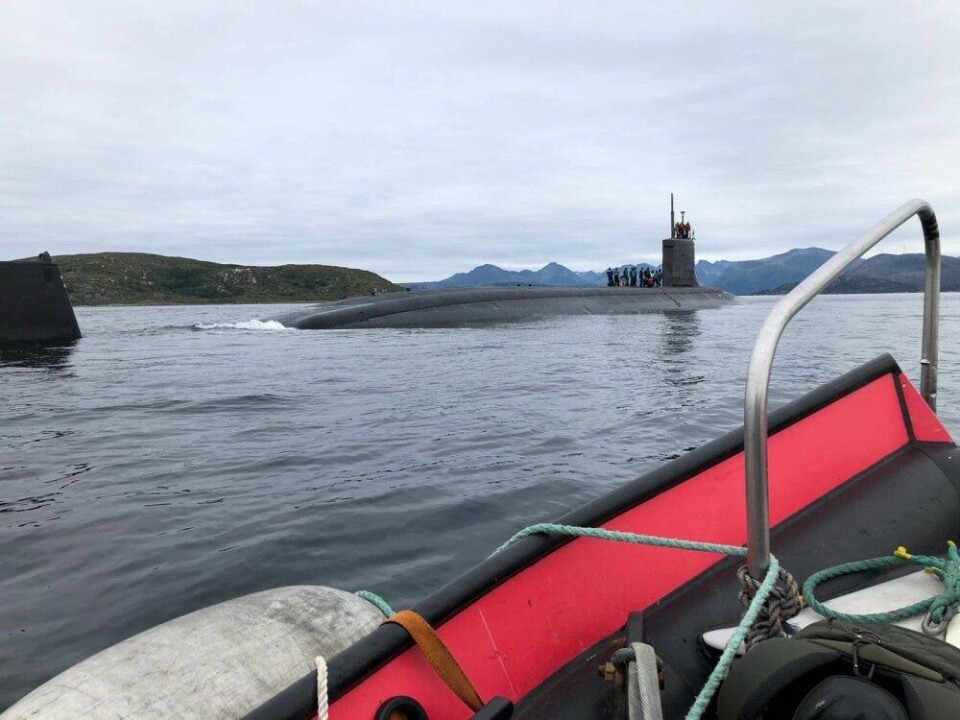 USS Seawolf outside Tromsø, northern Norway. U.S. Navy courtesy photo
