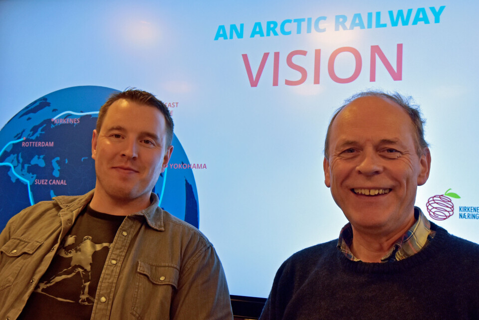 Arve Tannvik (right) and Kenneth Stålsett, leader of development company Sør-Varanger Utvikling. Photo: Thomas Nilsen