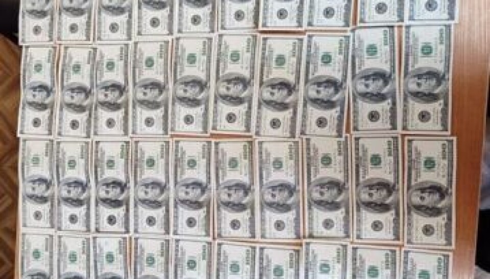 Forty 100-dollar bills are part of the evidence in the upcoming trial. Photo: Investigative Committee of Murmansk Region